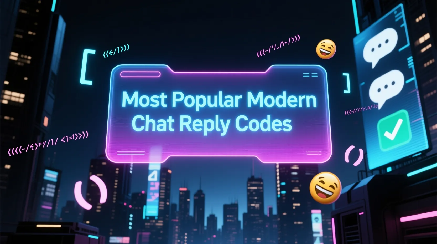 Most Popular Modern Chat Reply Codes