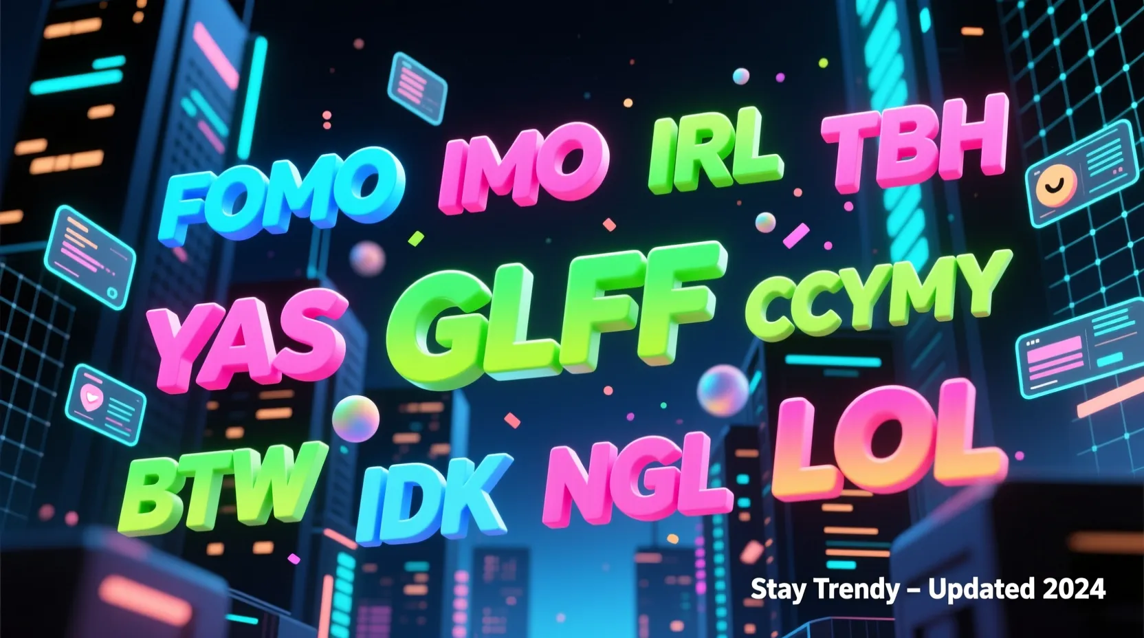 Cool Internet Acronyms Trending & Fun List