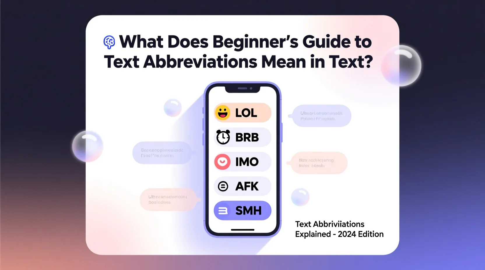 What Does Beginner’s Guide to Text Abbreviations Mean