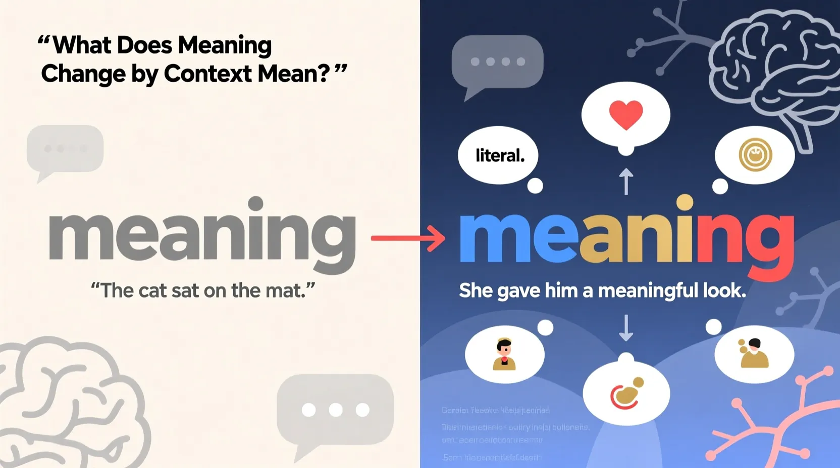What Does Meaning Changes by Context Mean