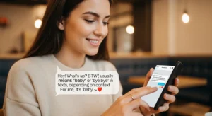 bb meaning in text from a girl