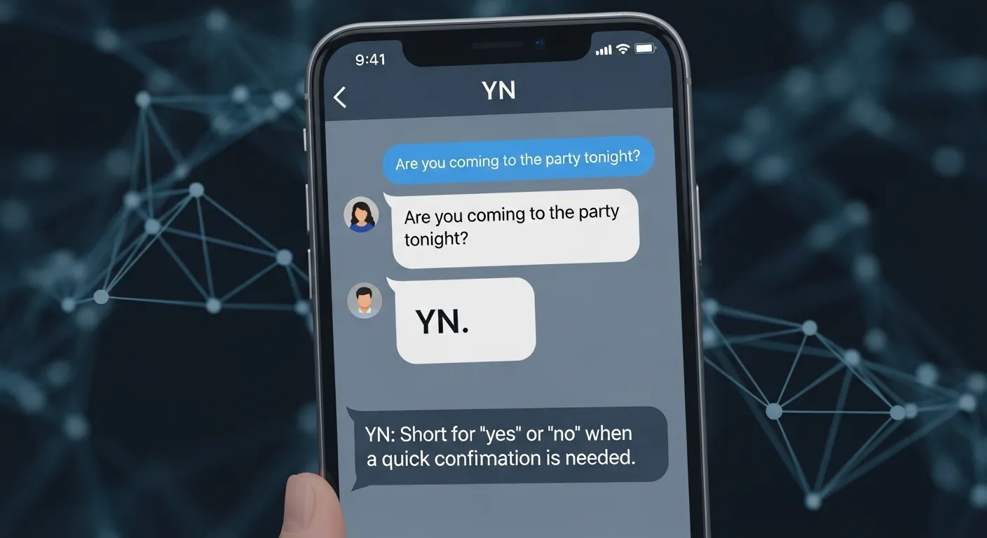 YN Meaning in Text and Online